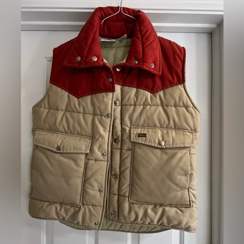 Men's Vintage Wrangler
Suede Leather Puffer Vest size L
